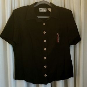 Vintage Black Giraffe Button-up (16)
